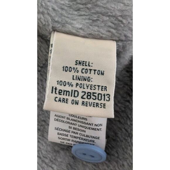 L.L.Bean Men’s M Fleece Lined Flannel Shirt Blue Plaid Button Front Long Sleeve - Picture 7 of 14